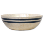 Large Sea Stripe Capiz Bowl