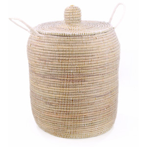 White Wolof Fair Trade Storage Baskets