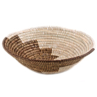 Brown and White Wolof African Basket