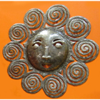 Spiral Sun Haitian Wall Art