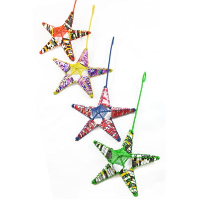 Soda Shoes Kids on Recycled Soda Can Star Ornament Fair Trade Gifts Seven Hopes