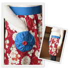 Vintage Floral Half Apron