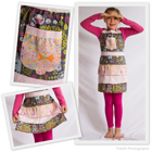 Woodland Animals Kids Ruffled Apron