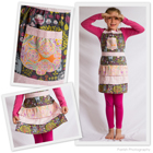 Woodland Animals Kids Ruffled Apron