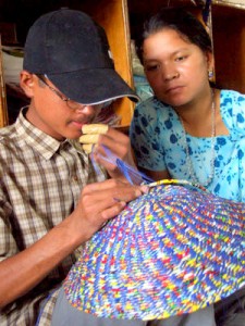 making_recycled_bowl