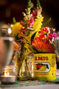 Recycled Enchilada Sauce Flower Vase