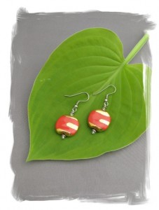 Red earrings