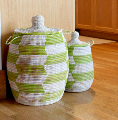 green_african_laundry_hamper