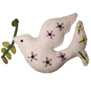 felted-dove-ornament