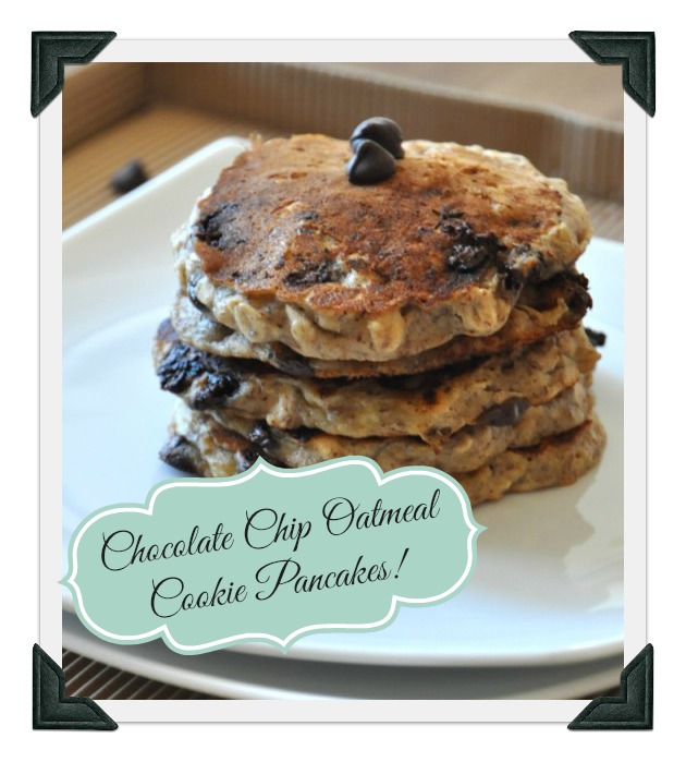 Chocolate Chip Oatmeal Cookie Pancakes